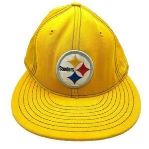 NFL Reebok Pittsburgh Stealers Wool Trucker Hat Yellow Adjustable